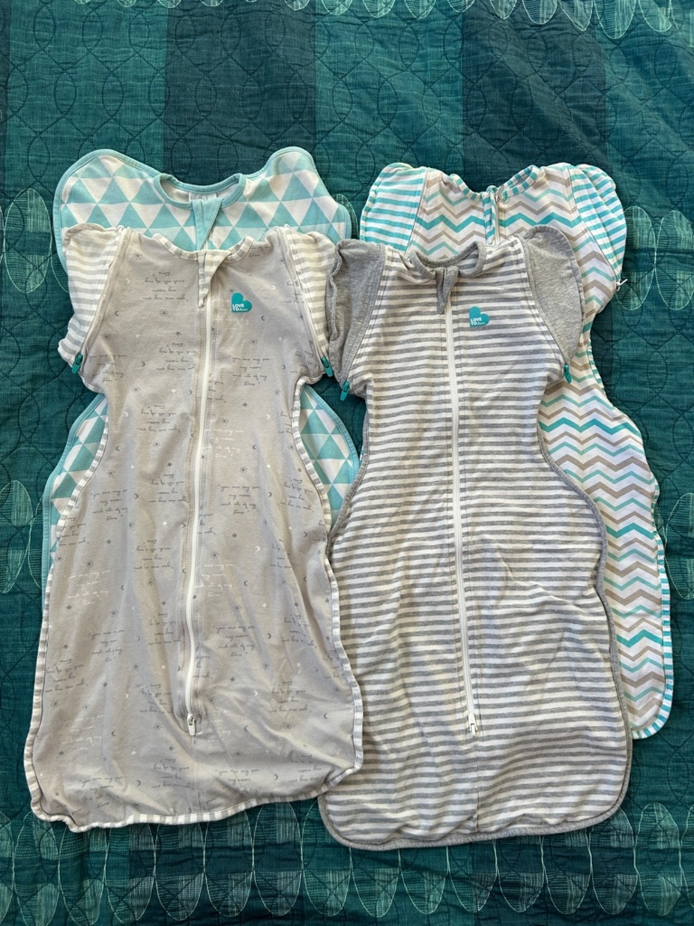Love to Dream Arms Up Sleep Sack Swaddle bundle of 4